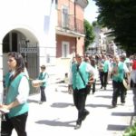 La banda di Borbona durante la processione - Vallemare di Borbona 2010